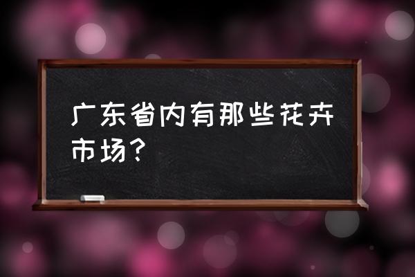 抚州鲜花批发市场在哪 广东省内有那些花卉市场？