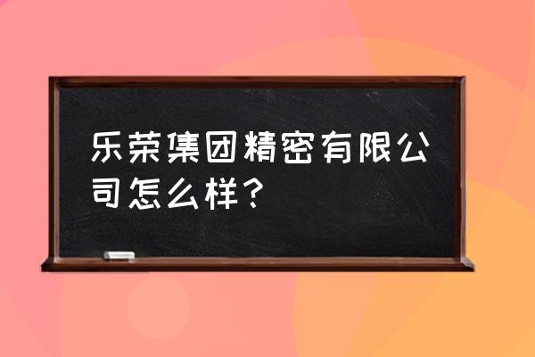 杭州萧山有哪些电子厂做什么的 乐荣集团精密有限公司怎么样？