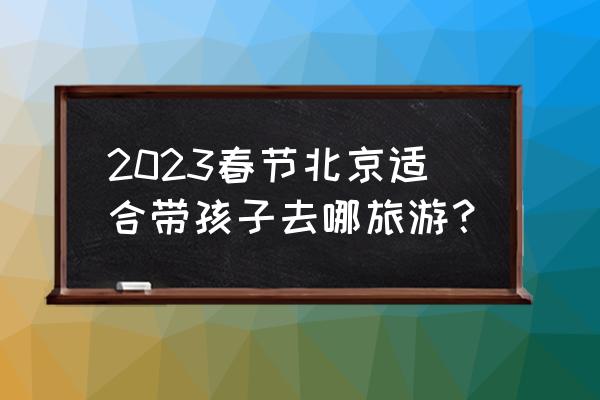 带孩子到哪里旅行 2023春节北京适合带孩子去哪旅游？