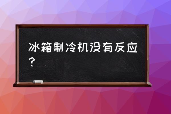 冷冻机维护保养方法 冰箱制冷机没有反应？