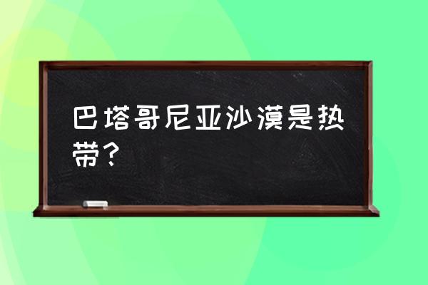 巴塔哥尼亚高原东侧气候成因 巴塔哥尼亚沙漠是热带？